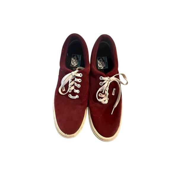 Vans ComfyCush Era Burgundy Red Canvas Low Top Sneakers Men’s 10.5 Women’s 12 EU - Picture 8 of 10